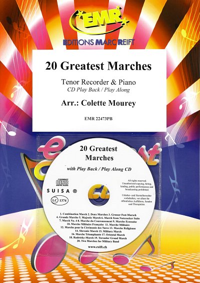C. Mourey: 20 Greatest Marches, TbflKlv (+CD)