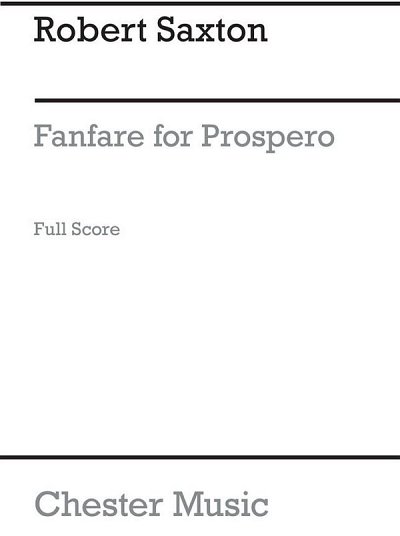 R. Saxton: Fanfare for Prospero