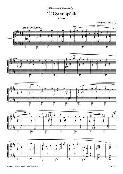 DL: E. Satie: Gymnopedie Nr. 1 aus 