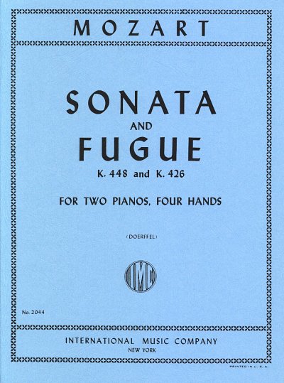 W.A. Mozart: Sonata E Fuga K 448 E 426 (Doerffel), 2Klav