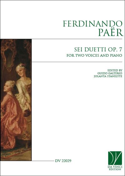 G. Galterio: Sei Duetti Op. 7, for two Voices and Piano