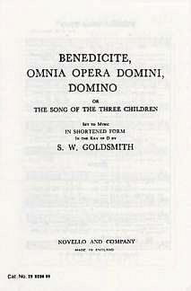 Benedicite Omnia Opera, GchKlav (Chpa)