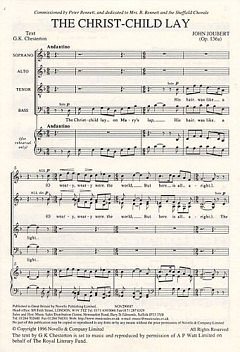 J. Joubert: The Christ-Child Lay Op.136a, GchKlav (Chpa)