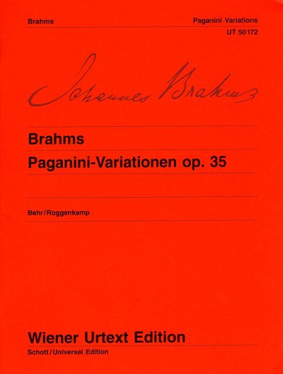 J. Brahms: Paganini-Variationen op. 35, Klav