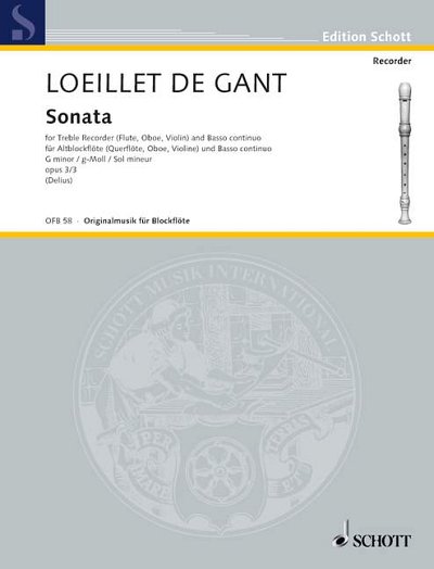 DL: J. Loeillet de Gant: Sonata