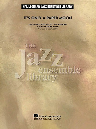 E. Y. Harburg: It's Only a Paper Moon, Jazzens (Pa+St)