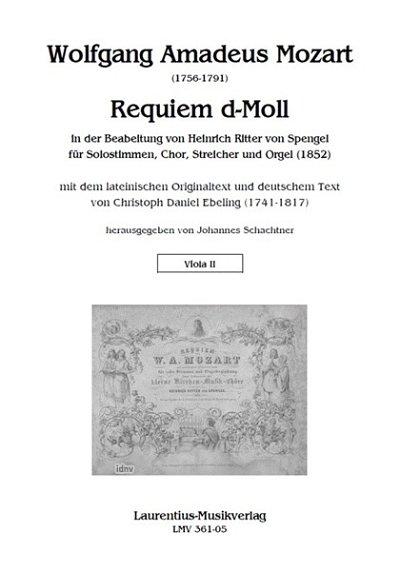W.A. Mozart: Requiem d-Moll KV 626, GesGchStrOrg (Vla2)