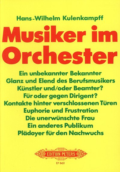 H. Kulenkampff: Musiker im Orchester (Bu)