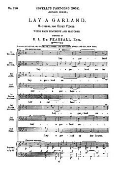 R. L. de Pearsall: Lay A Garland (Part.)