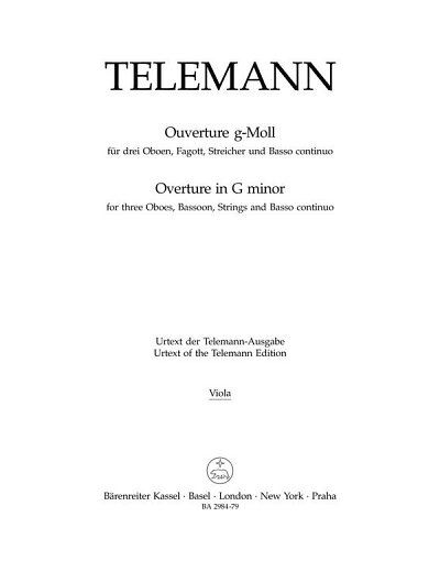 G.P. Telemann: Ouverture g-Moll TWV 55:g4, Barorch (Vla)