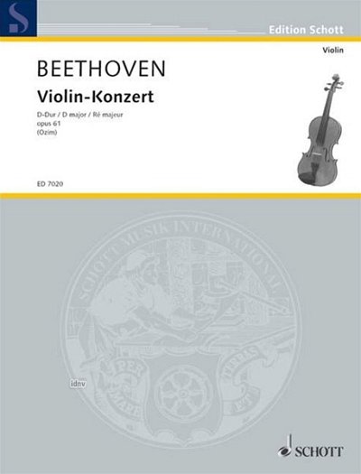 L. v. Beethoven: Violin-Konzert D-Dur op. 6, VlOrch (Vlsolo)