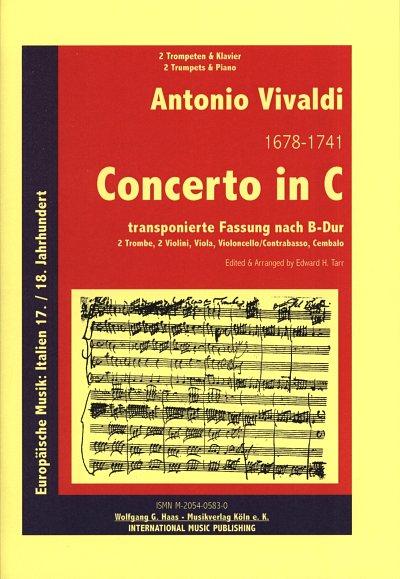 A. Vivaldi: Concerto B-Dur (C-Dur) - 2 Trp Str Bc