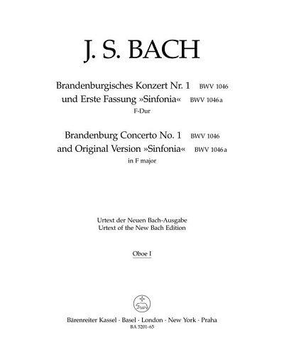 J.S. Bach: Brandenburgisches Konzert Nr. 1 und Erste  (HARM)