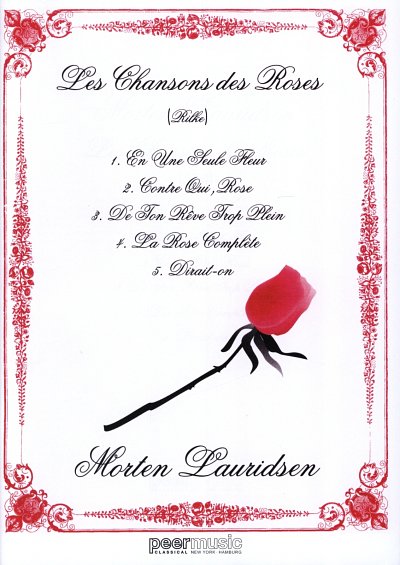 M. Lauridsen: Les chansons des roses, Gch;Klav (Chpa)