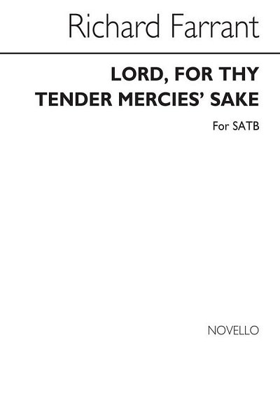 Lord, For Thy Tender Mercies' Sake, GchKlav (Bu)