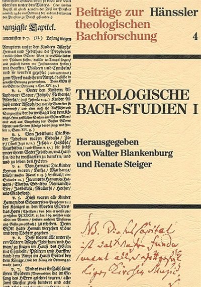 Theologische Bach-Studien I