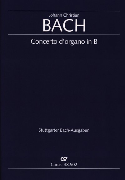 J.C. Bach: Orgelkonzert in B op. 13 Nr. 4/1 / Partitur
