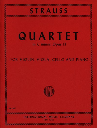 R. Strauss: Quartetto Do M. Op. 13 (Bu)