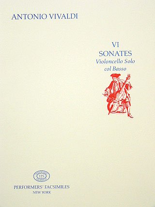 A. Vivaldi: 6 Sonaten Performers' Facsimiles 125