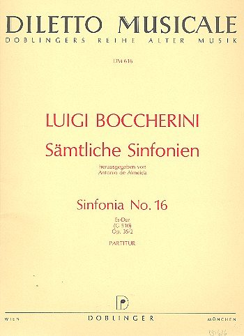 L. Boccherini: Sinfonia Nr. 16 Es-Dur op. 35/2,G510 G510