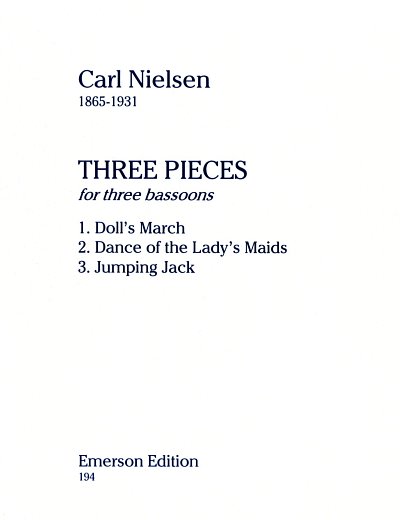 C. Nielsen: Three Pieces, 3Fag (Pa+St)