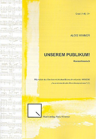 A. Wimmer: Unserem Publikum! op. 36, Blaso (Part.)
