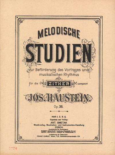 J. Haustein: Melodische Studien 4 op. 36