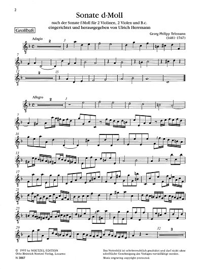 G.P. Telemann: Sonate d-Moll