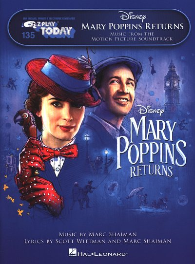M. Shaiman: E-Z Play Today: Mary Poppins Ret, Klav/Keyb (Sb)