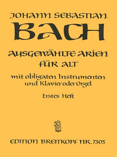 J.S. Bach: Ausgewählte Arien für Alt 1