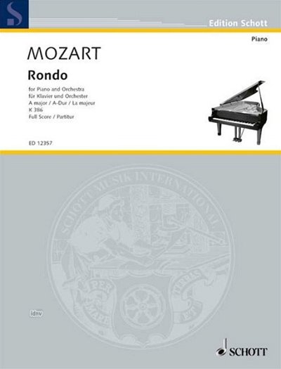 W.A. Mozart: Rondo A-Dur KV 386 , KlavOrch (Part.)