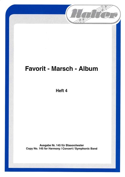 A. Christely: Favorit Marsch Album 4, Blask