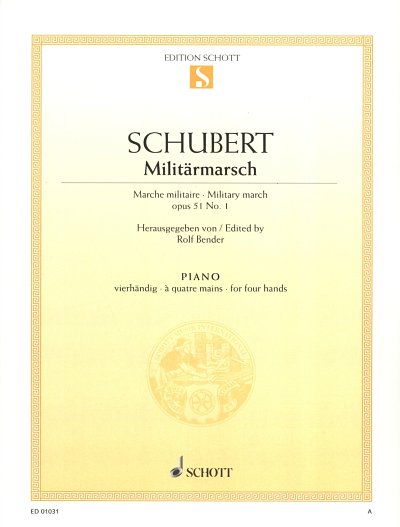F. Schubert: Militärmarsch op. 51/1 D 733/1, Klav4m (Sppa)