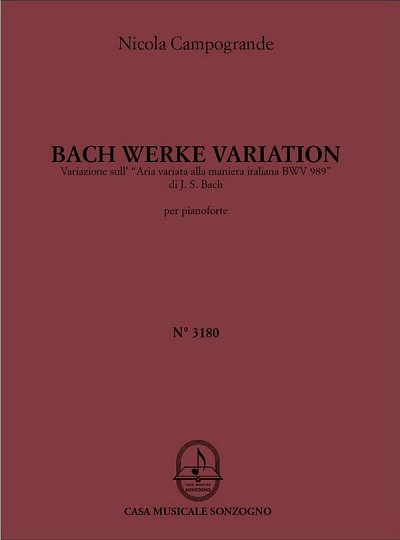 N. Campogrande: Bach Werke Variation, Klav
