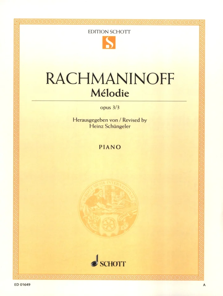 S. Rachmaninow: Mélodie op. 3/3 , Klav (0)
