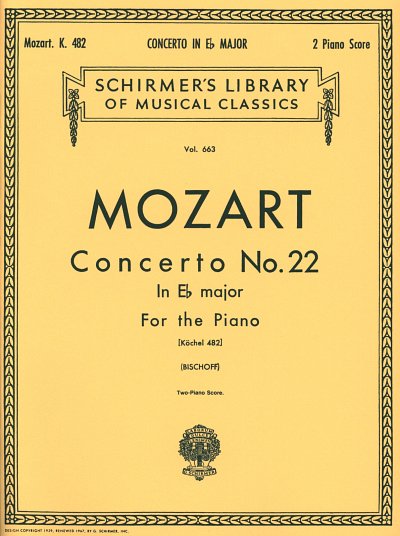 W.A. Mozart: Konzert 22 Es-Dur Kv 482 , 2Klav (SpPart)