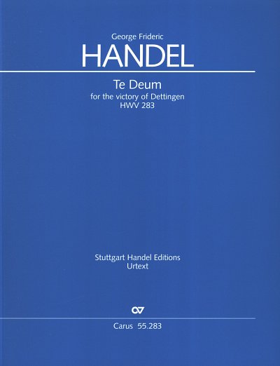 G.F. Händel: Te Deum for the victory o, 3GesGchOrchB (Part.)