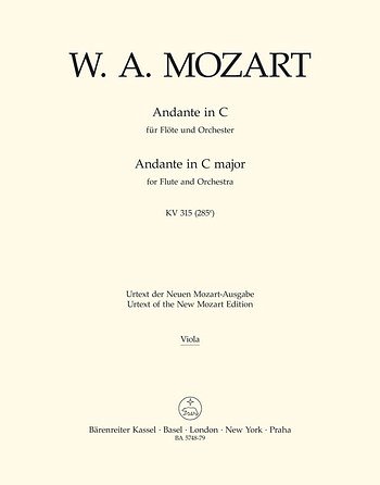 W.A. Mozart: Andante fuer Floete und Orchester C, FlOrch (Vl