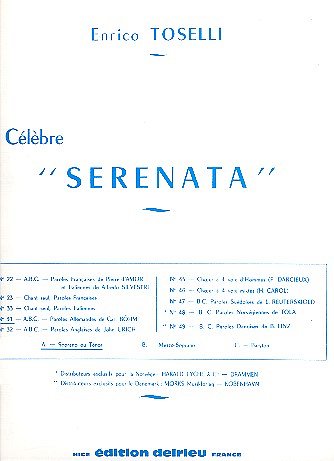 E. Toselli: Serenade (Duits), GesKlav