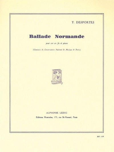 Y. Desportes: Ballade Normande, HrnKlav (KlavpaSt)