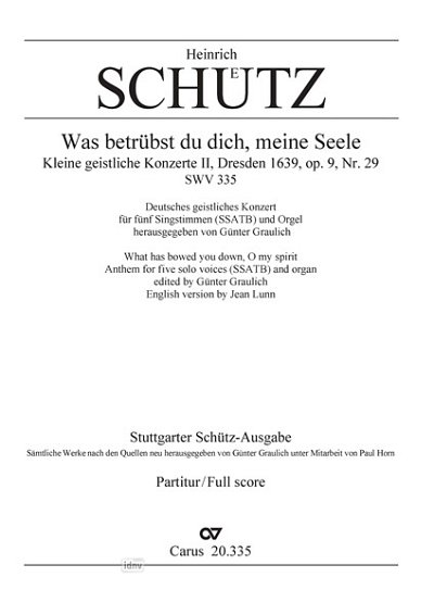 DL: H. Schütz: Was betrübst du dich SWV 335 (1639) (Part.)