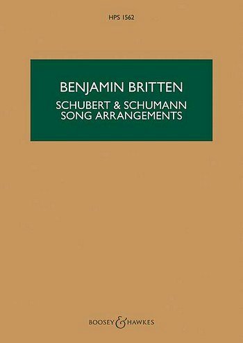 F. Schubert: Schubert & Schumann Song Arrangem, KAOrch (Stp)