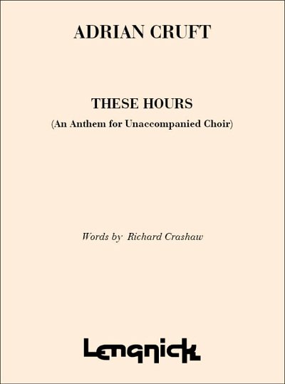 A. Cruft: These Hours, GCh4 (Bu)