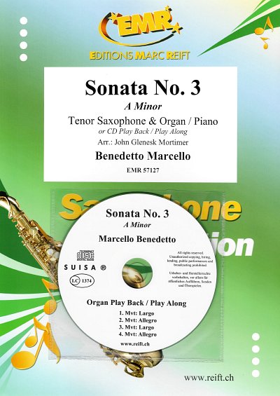 B. Marcello: Sonata No. 3, TsaxKlavOrg (+CD)