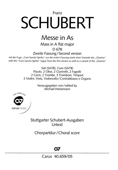 F. Schubert: Messe in As, GesGchOrchOr (Chpa)