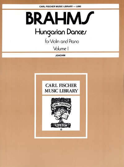 J. Brahms: Hungarian Dances, VlKlav (KASt)