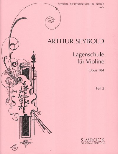 A. Seybold: Lagenschule op. 184 Band 2, Viol