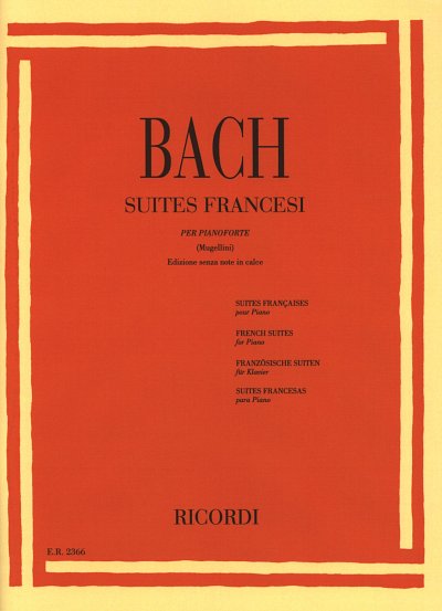 J.S. Bach: 6 Suites Francesi Bwv 812 - 817, Klav
