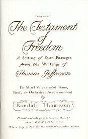 R. Thompson: The Testament of Freedom