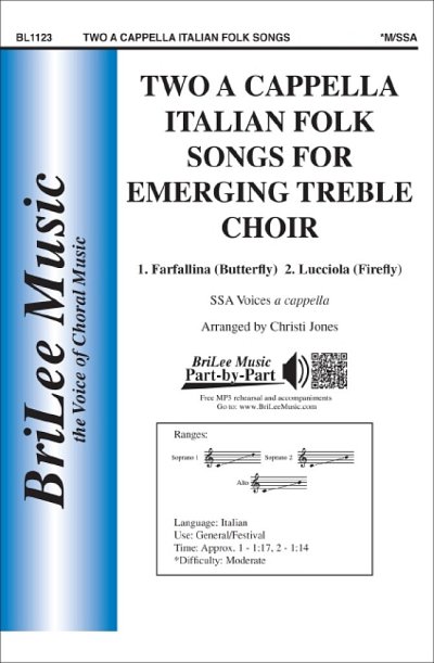 Two A Cappella Italian Folk Songs for Emerging Treble (Chpa)